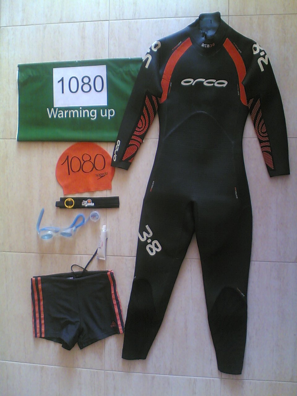 Material utilizado natación Ironman Lanzarote